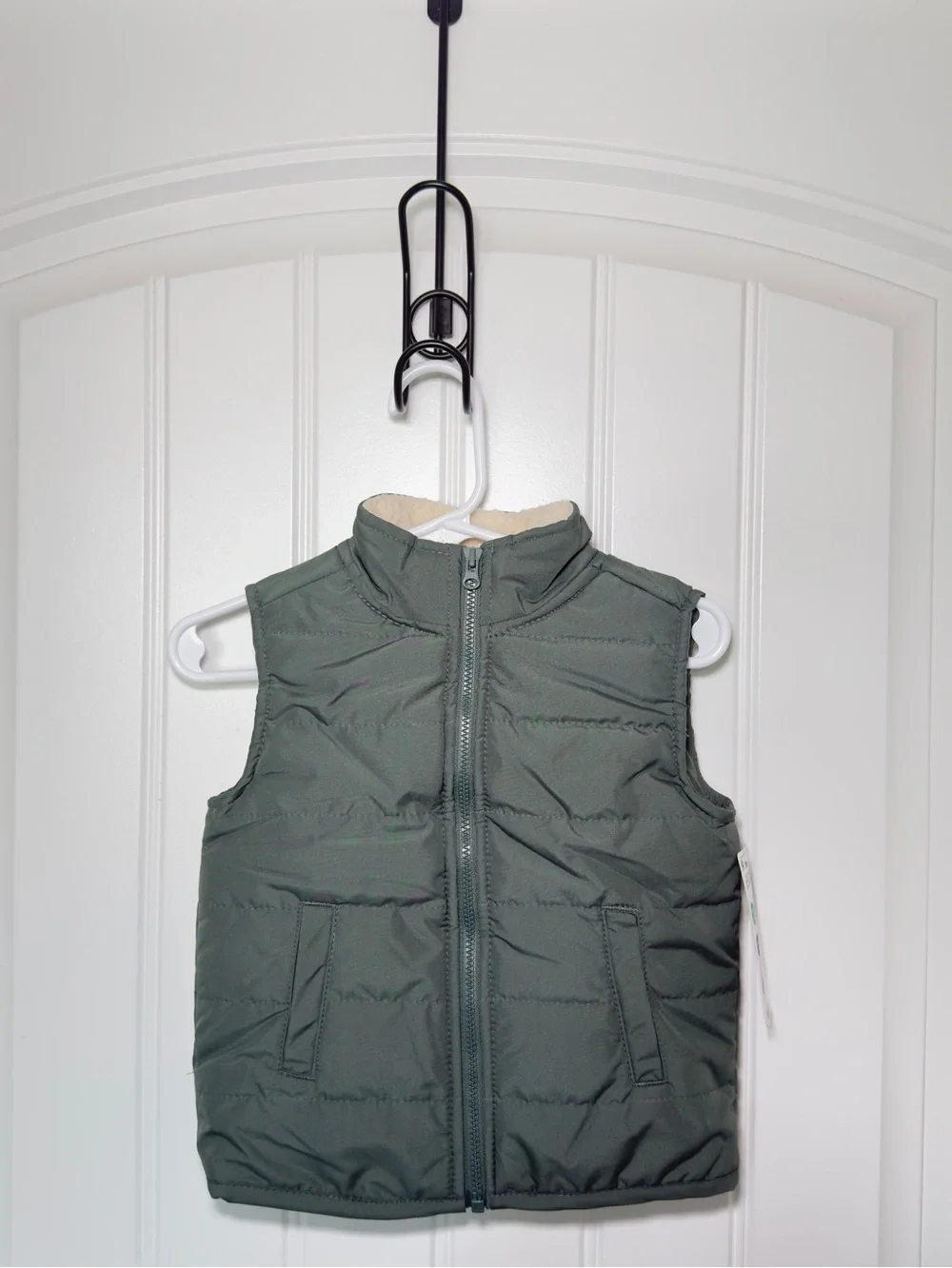 Carter’s Green Full Zip Quilted Vest Utility Outdoors 18 Months